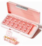 Zoksi Am Pm Pill Organizer 7 Day, Weekly Pill Box 2 Times a Day, Medicine Pill Organizer with Sep...
