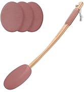 AmazerBath Lotion Applicator for Back, Feet, 4 Replacement Pads with 17" Curved Handle, Back Suns...