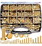 Taiss Grade 8.8 Bolts and Nuts Assortment Kit,1/4-20,5/16-18,3/8-16,1/2-13 Heavy Duty SAE Hex Bol...