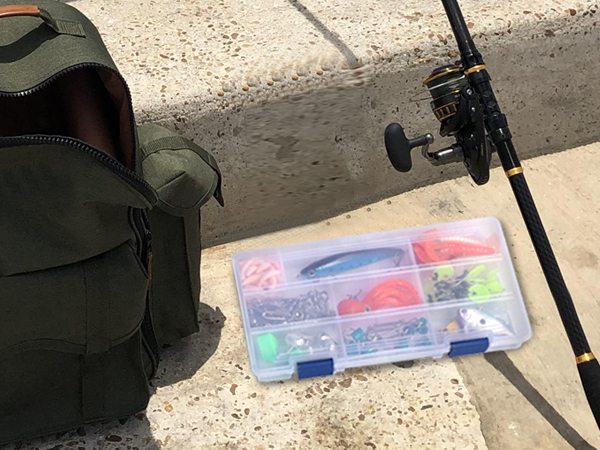 3500 Tackle Box, Clear, 2 Pack