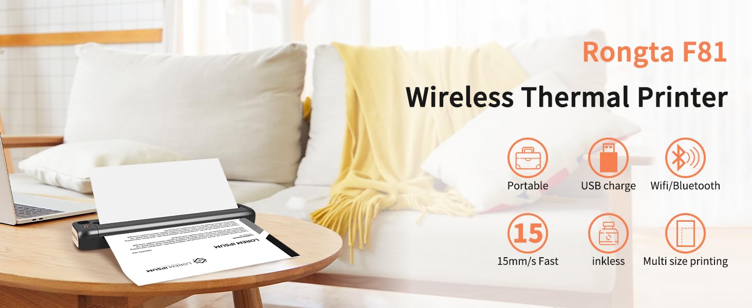 F81 Wireless Thermal Printer