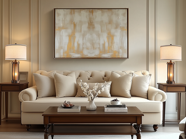 Set of 2 Farmhouse Lamps for Living Room