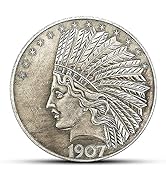 YukaBa MarshLing Antique Liberty Indian Head Ten-Dollars Coin - Great American Commemorative Old ...