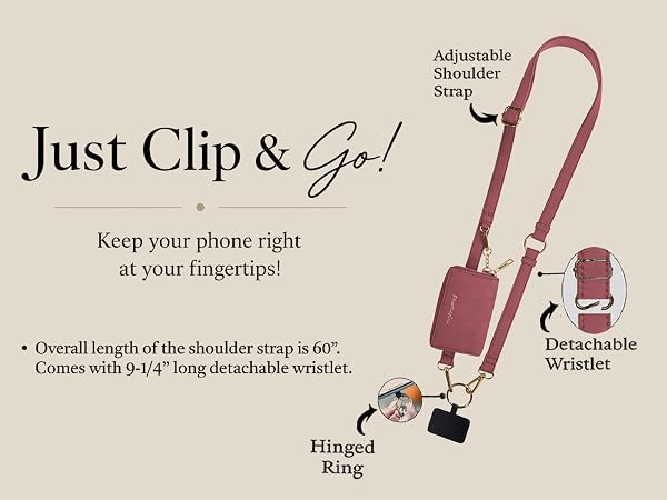 Just Clip & Go. Keep your phone right at your fingertips.