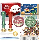 YOLAKIS Christmas Wax Seal Kit Santa Claus Sealing Wax Stamp Great for Invitation Christmas Cards...