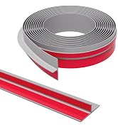 Elvone T-Shaped Door Draft Stopper, 1.97 in x 20 Ft Silicone Seal Strip for Door & Windows Gaps, ...
