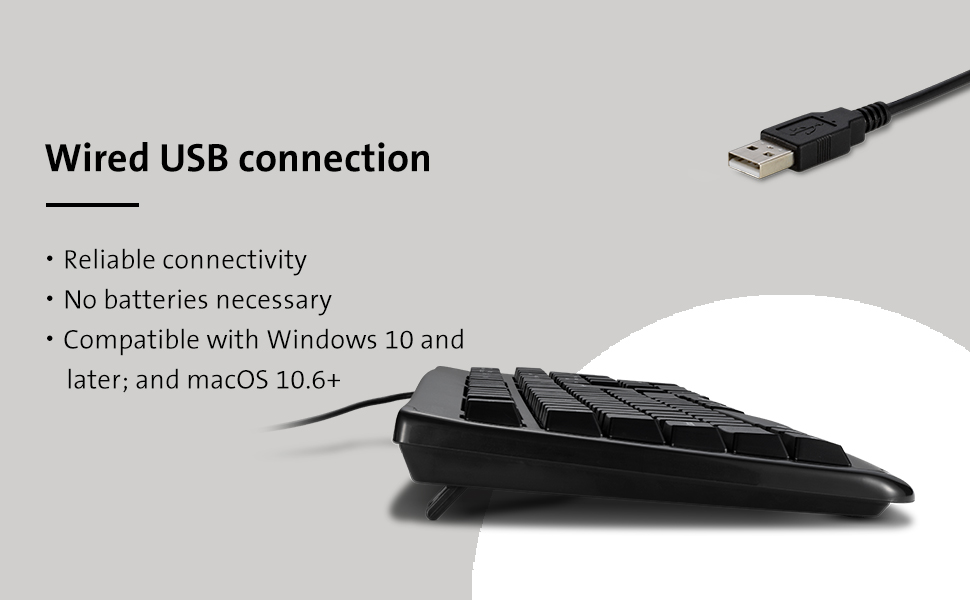Kensington Pro Fit USB Washable Keyboard, Black (K64407US)