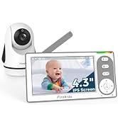 Firskids Baby Monitor - 1000ft Long Range Baby Monitor with Camera and Audio No WiFi, Built in 35...