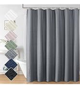Aiyufeng Moga Grey Shower Curtain Hotel Luxury Quality, Fabric Shower Curtains for Bathroom, Wate...