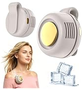 Hoiuter Portable Silent Mini Bladeless Electric Fan, 360° Rotatable Portable Mini Clip On Fan for...