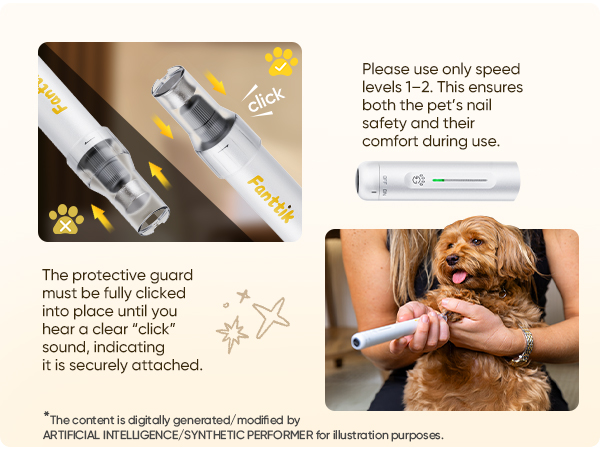 F2 Master Pet whisper quiet Dog Nail Grinder