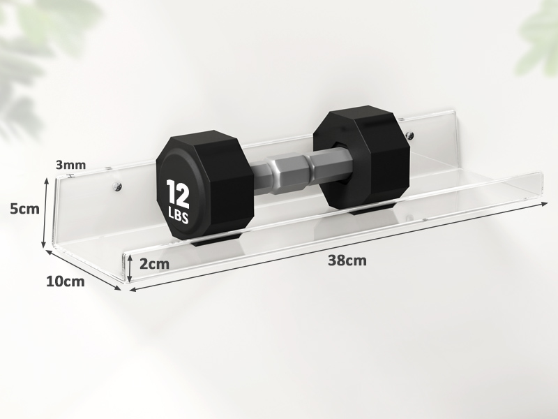clear floating shelves for wall