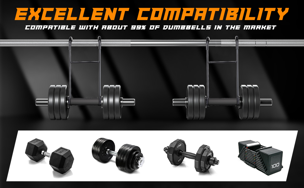 Dumbbell Spotter Hooks