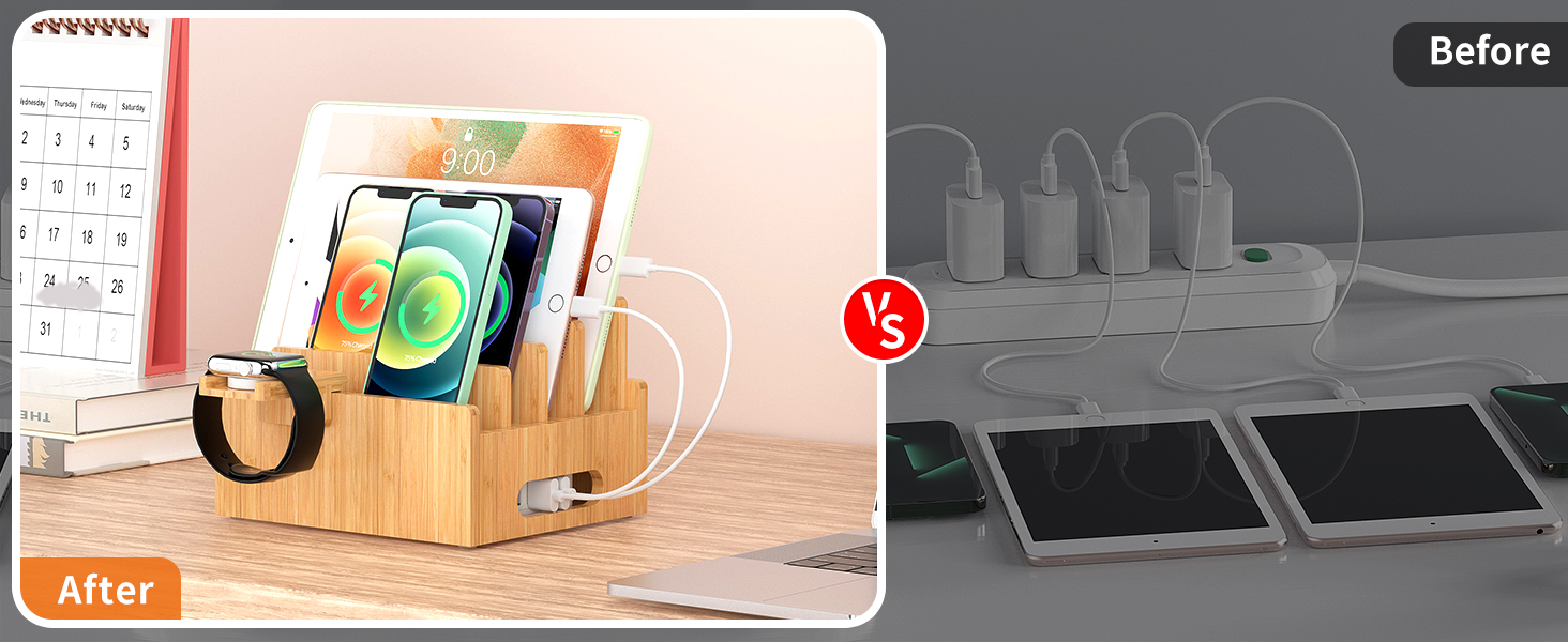 Pezin & Hulin Bamboo Charging Stand