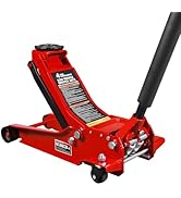 Jack Boss Floor Jack 4 Ton Hydraulic Low Profile Floor Jack with Dual Piston Quick Lift Pump, 4 T...