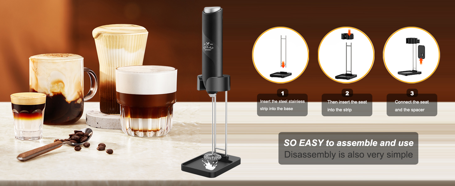 milk frother stand