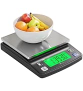 Polit Digital Kitchen Scale KPT 13lb/6kg|0.5g/0.01oz Precision Food Scale with LCD Display|Stainl...
