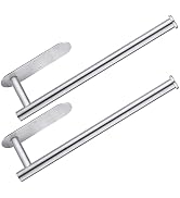 CUXIXA Paper Towel Holder Under Cabinet 2 Pack,Stainless Steel Paper Towel Holder Wall Mount for ...