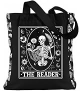 VeloKomo Canvas Tote Bag for Women - Reusable Grocery Bags with Zipper and Pocket for Work Shoppi...