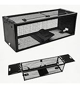 17-inch Large Double-Entry Humane Rat Trap with a Sturdy Metal cage, Suitable for Squirrels and m...