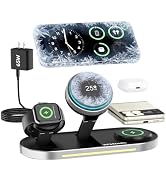 25W Dual Wireless Charger for iPhone & Samsung, 3 in 1 Charging Station | with 65W Adapter, TEC A...