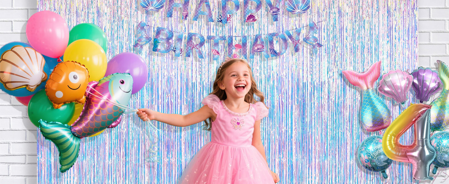 mermaid birthday decorations