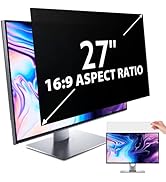 Privacy Screen for Computer Monitor 27 Inch 16:9 Aspect Ratio, Anti Blue Light Glare Removable 27...