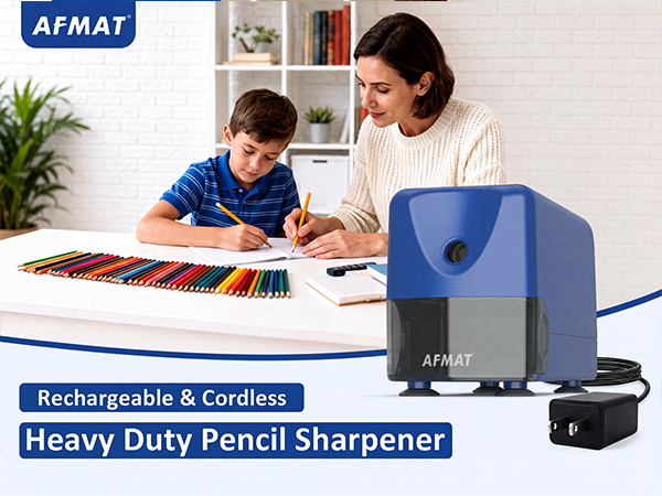 AFMAT PSD3 Rechargeable Pencil Sharpener Cordless