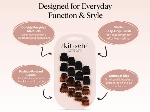 Kitsch Small Hair Clips for Women Stylish Baby Hair Clips