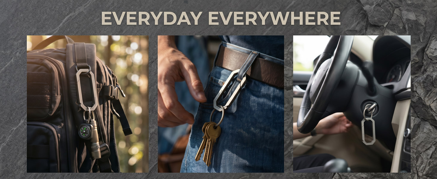 Titanium Carabiner Keychain