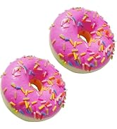 Senyango 2Pcs Realistic Artificial Fake Donuts Food Fake Cakes Desserts Donut Decorations for Dou...