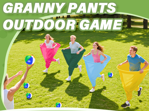 Granny Pants Outdoor Game Granny Pants Yard Game for Adults Granny Pants Game Big Pants Ball Game