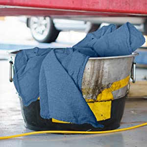shop towels blue