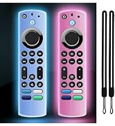 (2 Pack) ONEBOM Silicone TV Remote Cover, (6.2 Inch*1.5 Inch) Glow in The Dark, Anti Slip Silicon...