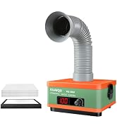 Solder Fume Extractor,2-in-1 HEPA & Activated Carbon Smoke Extractor with Smart Filter Reminder,D...