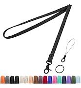 Fishent Stretchy Neck Keychain Lanyard, Badge Lanyards for Keys ID Badge Holder