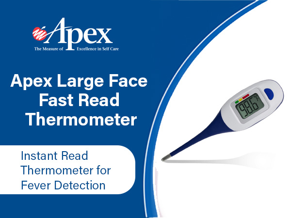 Apex Large Face Fast Read Thermometer