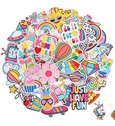 NICEVINYL Self Adhesive Patches for Backpack: 60Pcs Embroidered Patches | Assorted Stick-on Patch...