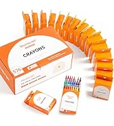 Shuttle Art Crayons Bulk Set - 24 Boxes of 24 Assorted Colors, 576 Count Durable & Non-Toxic Teac...