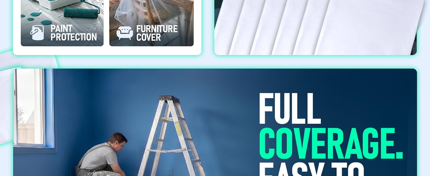 painters plastic plastic drop cloth