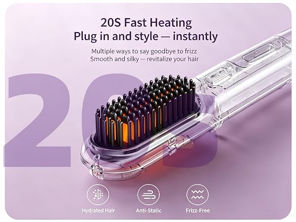 cordless hair straightener brush