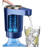 Cozycharm Water Jug Pump for 5 Gallon Bottle – Portable Electric USB-C Charging Dispenser, Dual P...