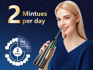 toothbrush with water flosser