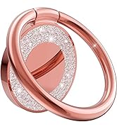 Cell Phone Ring Holder Finger Ring Grip Kickstand, Compatible with All Smartphone/Phone Cases - R...