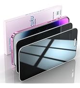 Bencuku 2 Pack 360 Degree Privacy Screen Protector for iPhone 16 | 4 Way Anti Spy Tempered Glass,...