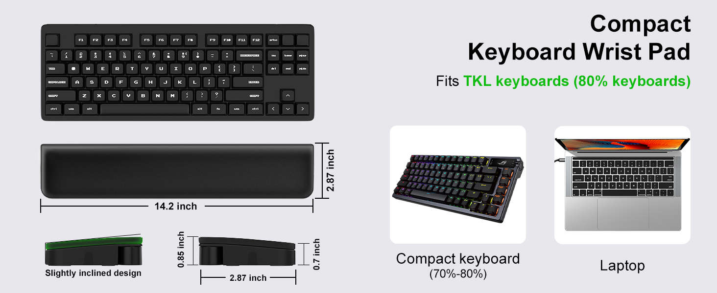 TKL keyboard wrist pad