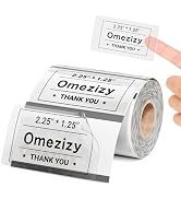 Omezizy 500Pcs Transparent Thermal Label, 2.25x1.25 Inch Clear Self-Adhesive Thermal Label Sticke...