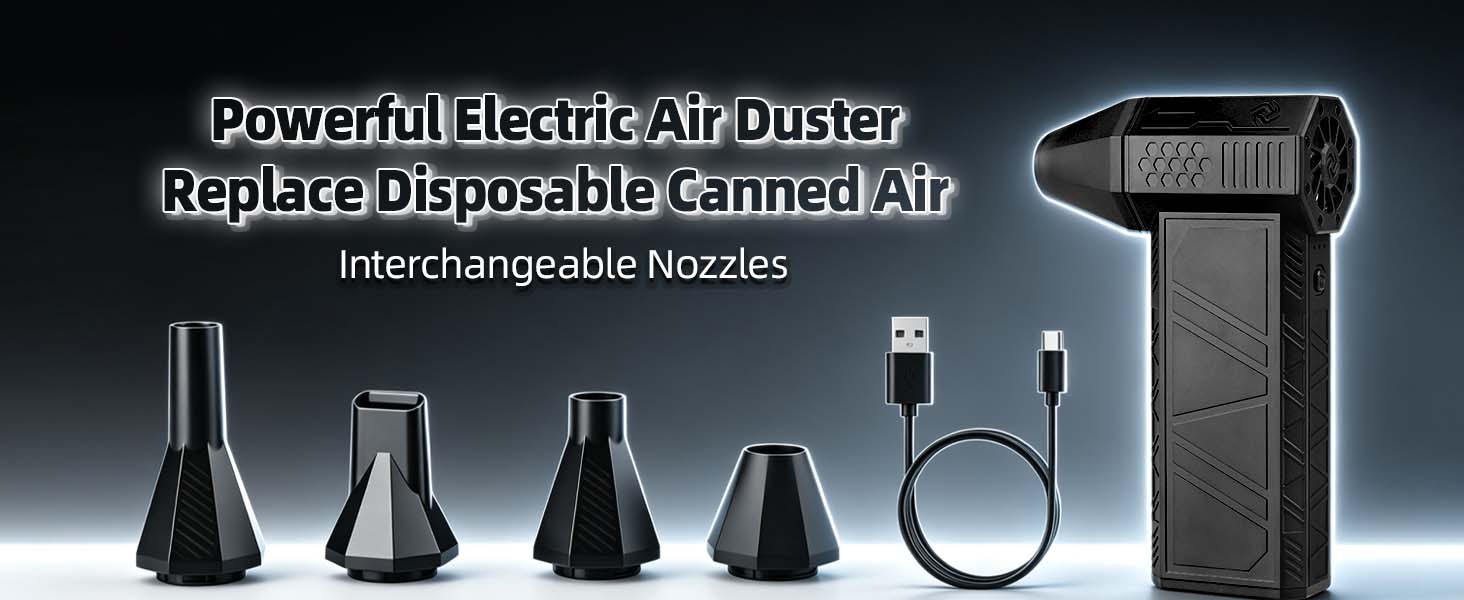Powerful Electric Air Duster Replace Disposable Canned Air