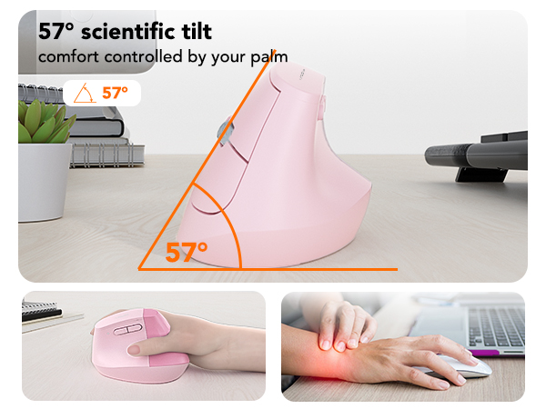 57° wireless ergo mouse