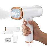 Portable Travel Steamer for Clothes - Handheld Foldable Clothing Steamer Iron Removes All Fabrics...